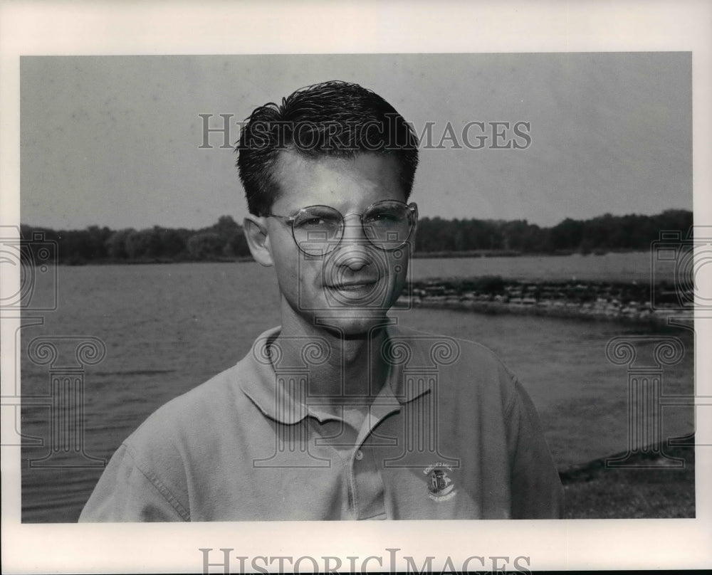 1991 Press Photo Rob Ross, general manager, Fowlers Mill Golf Course - cvb62205 - Historic Images