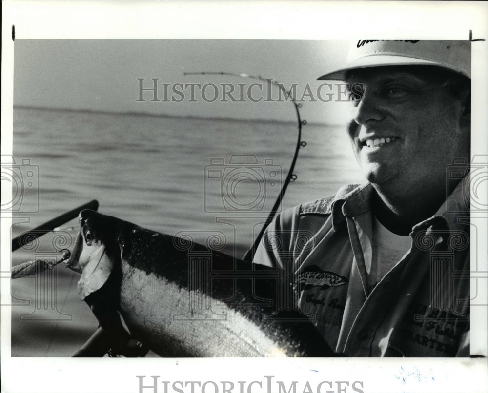 Press Photo Ross Clark with Skamania Trout - cvb62242 - Historic Images