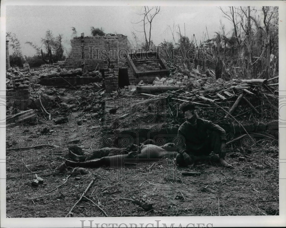 1968 Press Photo Hamlet after Korean Tiger division operation. - cvb62246 - Historic Images