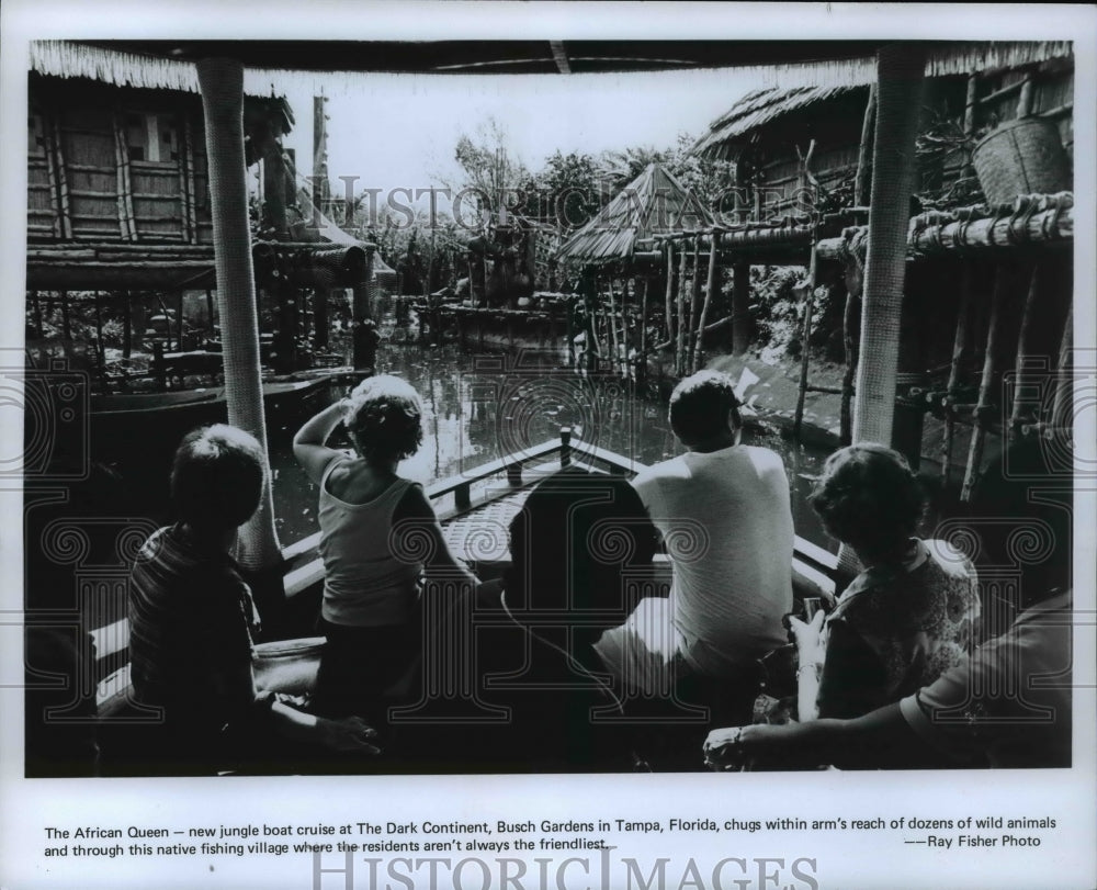 Press Photo New jungle boat cruise at Busch Gardens in Tampa, Florida, - Historic Images