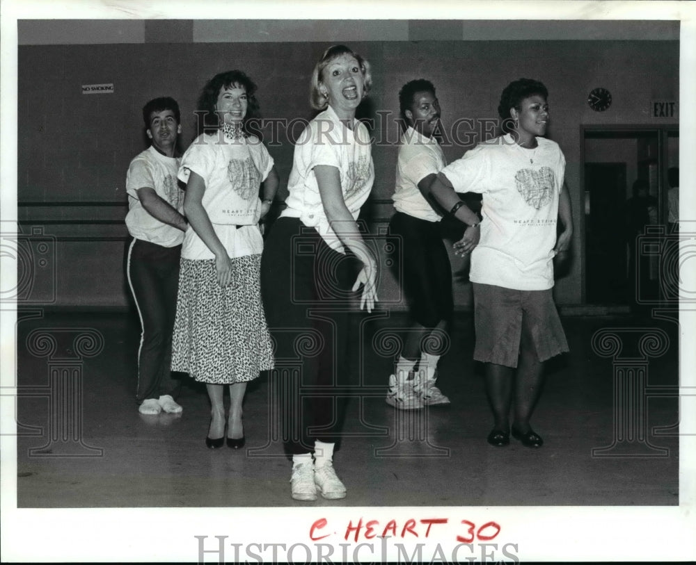 1989 Press Photo Heartstrings Cleveland local cast practices - cvb62405 - Historic Images