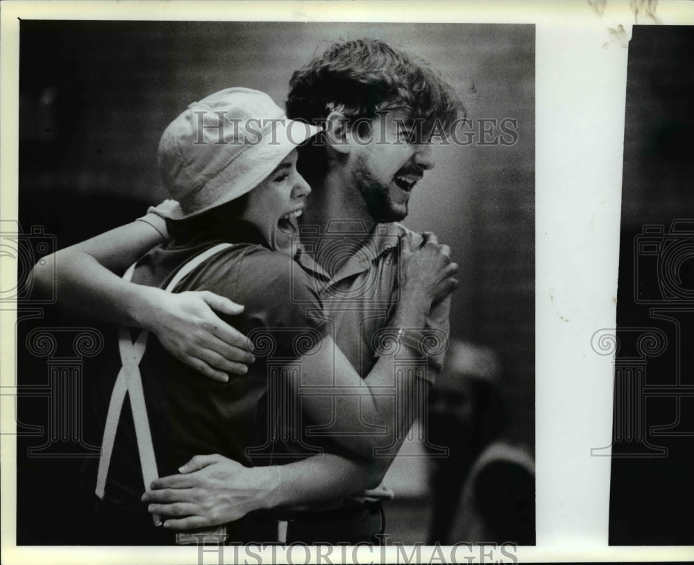 Press Photo Tracy Colerider & Colin Allen from Fairmount Theater of the Deaf - Historic Images