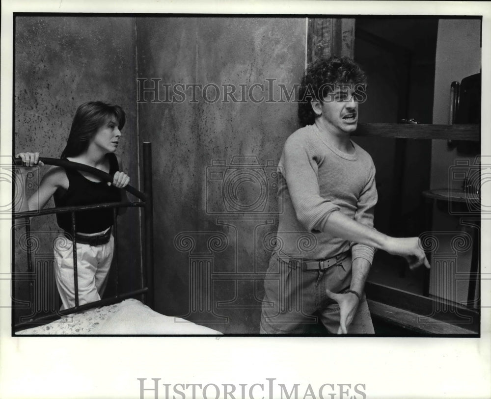 1989 Press Photo Laura Murphy & Dean Cannavino in Fool For Love - cvb62527 - Historic Images