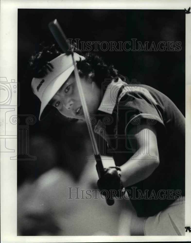 1983 Press Photo Ayako Okamoto leader in the 2nd round - cvb62598 - Historic Images