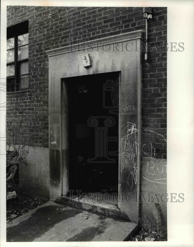 1978, C.M.H.A. Woodland Hills Apartment door gone - cvb62851 - Historic Images