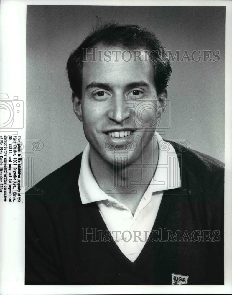 1989 Press Photo Tony Piazza, Tournament Mgr. for Ameritech Senior Golf Tourney - Historic Images