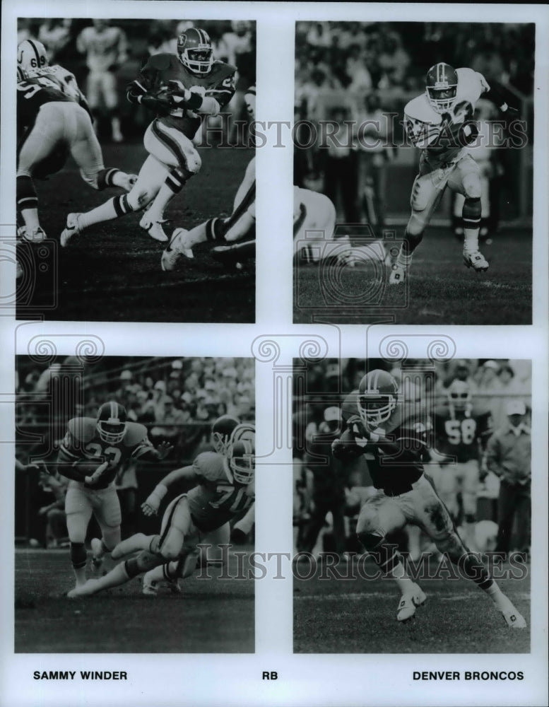 Press Photo Sammy Winder, RB, Denver Broncos - cvb62921 - Historic Images