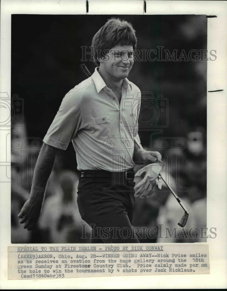 1983 Press Photo Nick Price at Firestone Country Club - cvb62940 - Historic Images