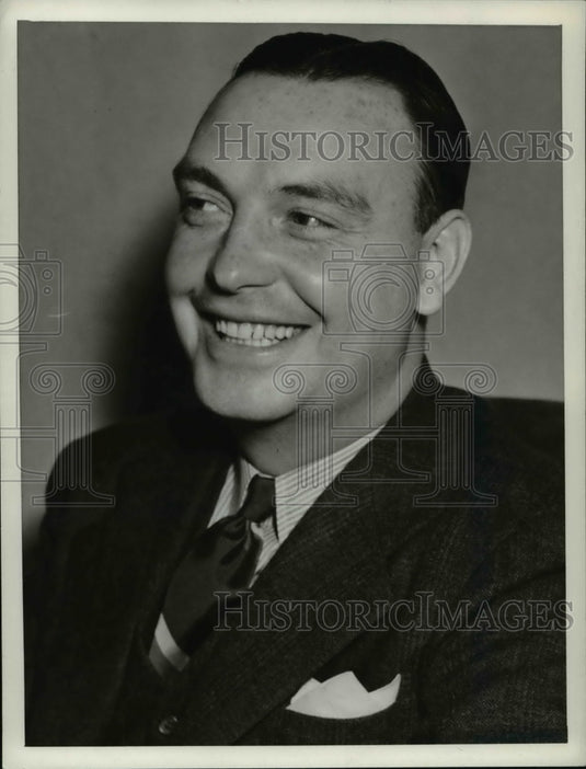 1937 Press Photo Jim Crowley Fordham Football Coach - cvb63082 - Historic Images