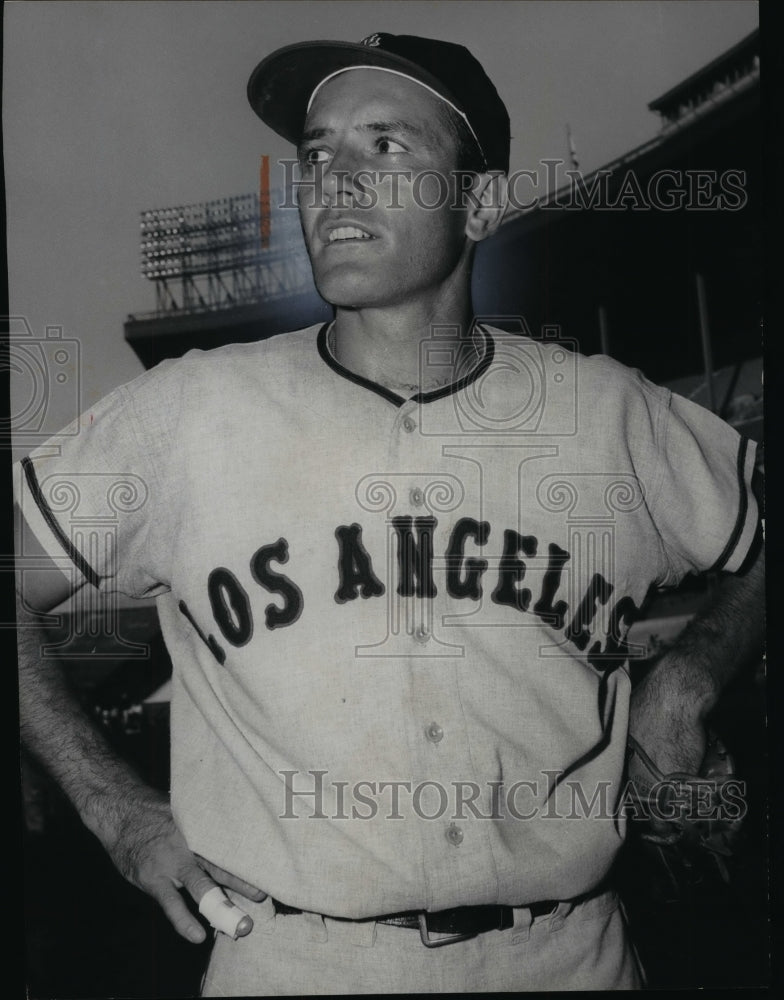 1963 Press Photo Jimmy Piersall, Los Angeles Angels - cvb63094- Historic Images