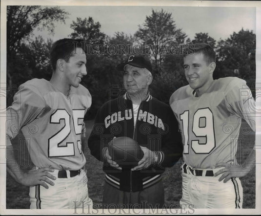 1958 Press Photo Euclid Lions:Rudy Pegoraro and John Bomback - cvb63250 - Historic Images