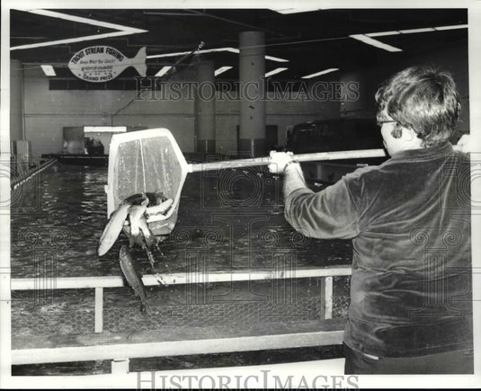 1981 Press Photo Trout Steam Fishing - cvb63275 - Historic Images