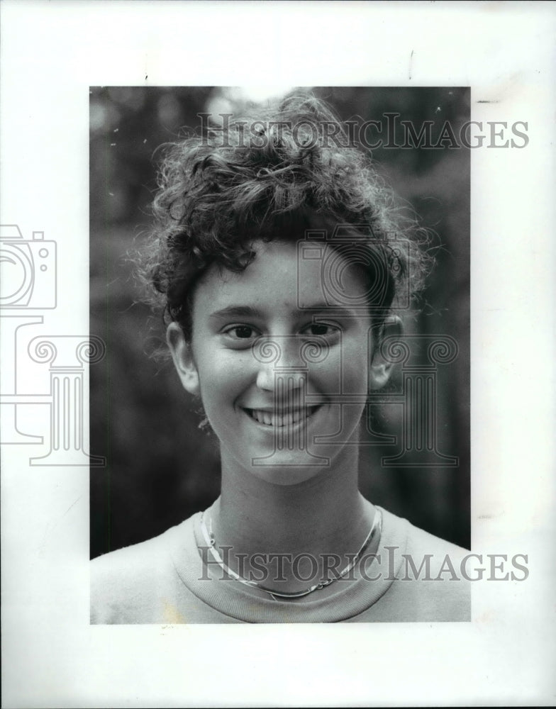 1989 Press Photo PD Tennis Tournament Girls 16 winner-Mandy Krantz - Historic Images