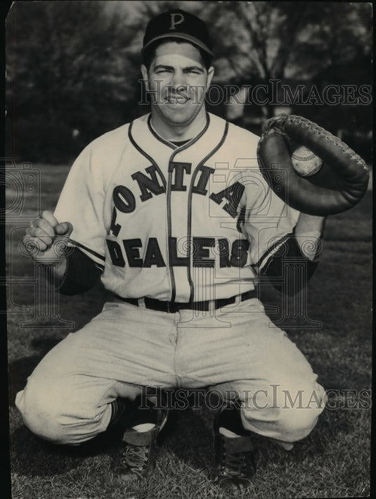 1949 Press Photo Bill Dare Sandlot Baseball 1949 - Historic Images