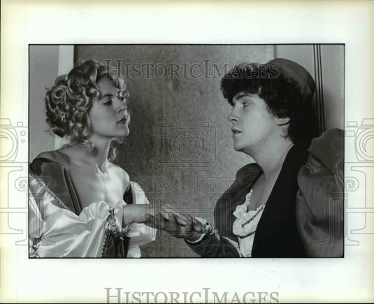 1986 Press Photo Cleveland State University, Merchant of Venice play - Historic Images