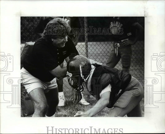 1989 Press Photo Orange High School's superintendent, Bill Scoggan - Historic Images