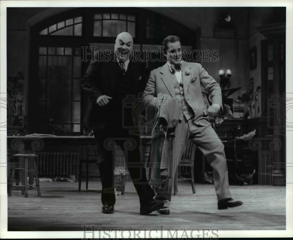 1996 Press Photo Davis Frasir and David Shatraw-The Front Page play - cvb64159 - Historic Images