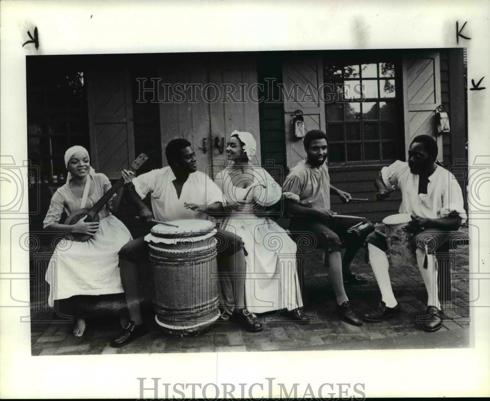 1984 Press Photo Musicians from the Colonial Williamsburg Company of Performers - Historic Images