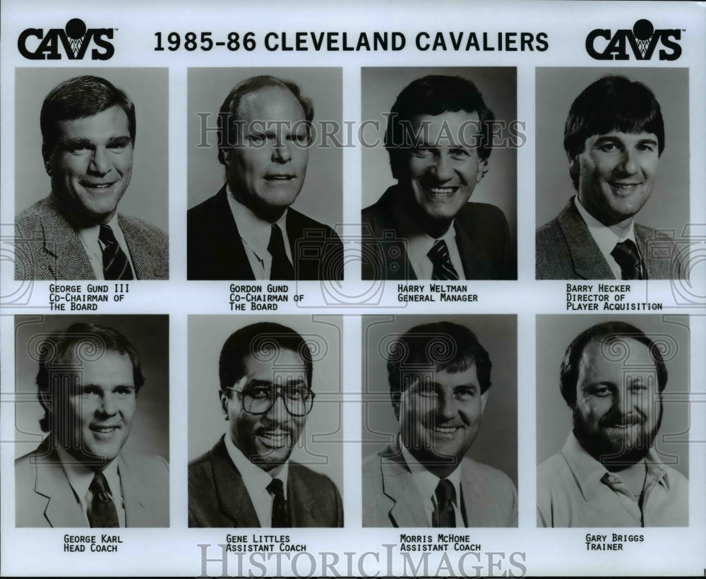 Press Photo 1985-86 Cleveland Cavaliers - Historic Images