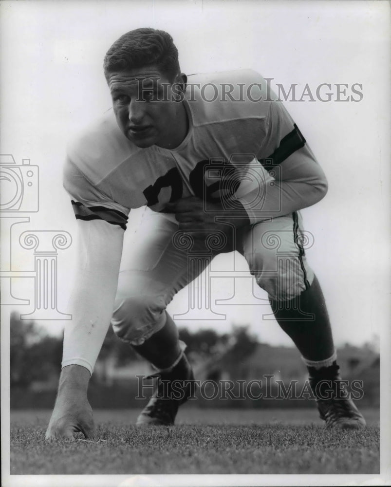 1961 Press Photo Gene Selawski, Purdue Tackle - Historic Images
