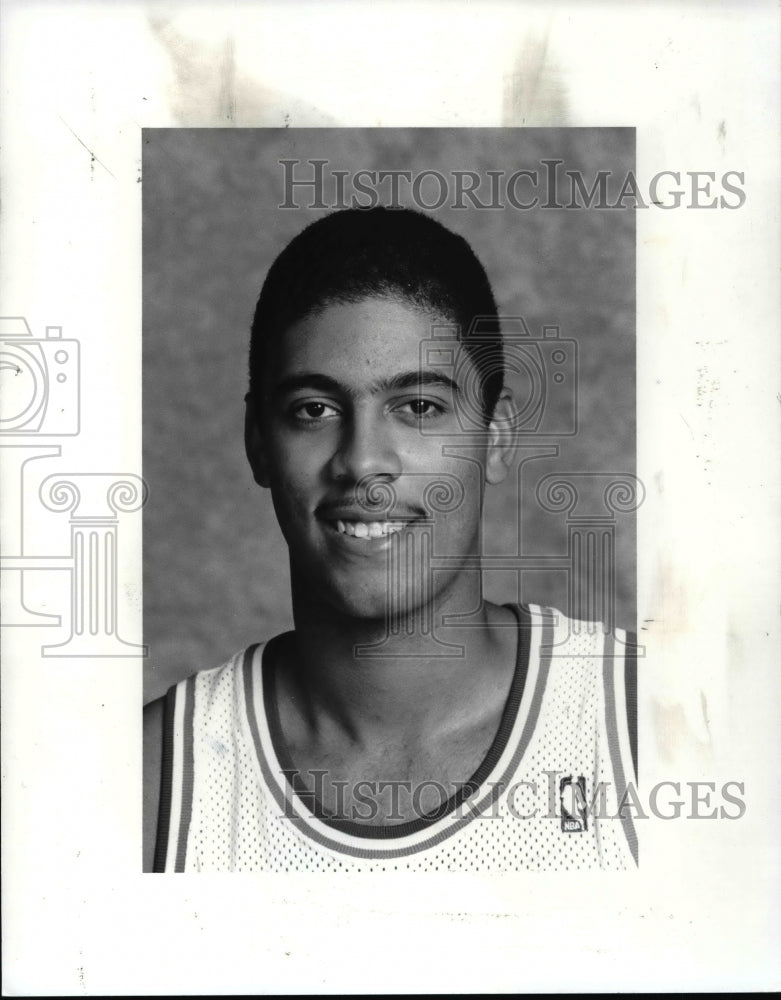 1987 Press Photo Brad Daughterty-Cleveland Cavaliers - Historic Images