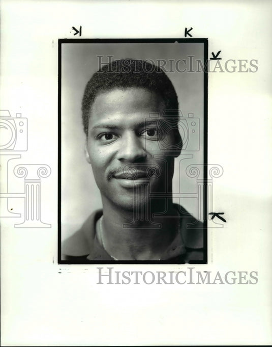 1986 Press Photo Jeff Boyd, Browns new wide receiver - cvb65150- Historic Images
