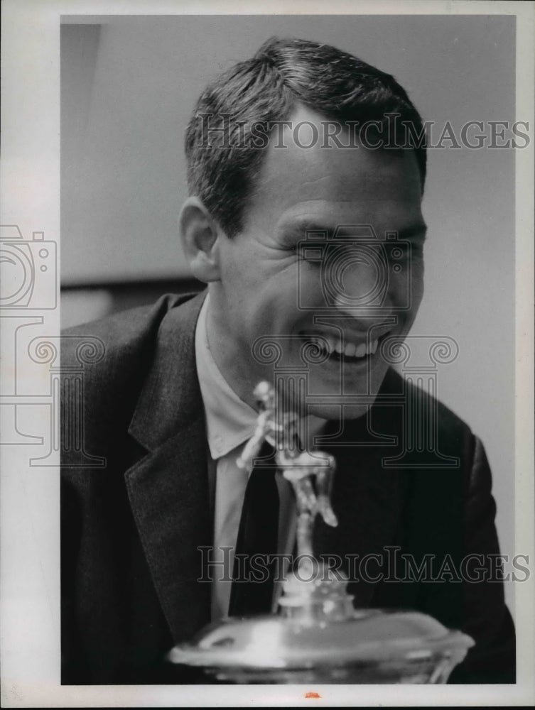 1965 Frank Ryan and trophy from Championship game-Historic Images