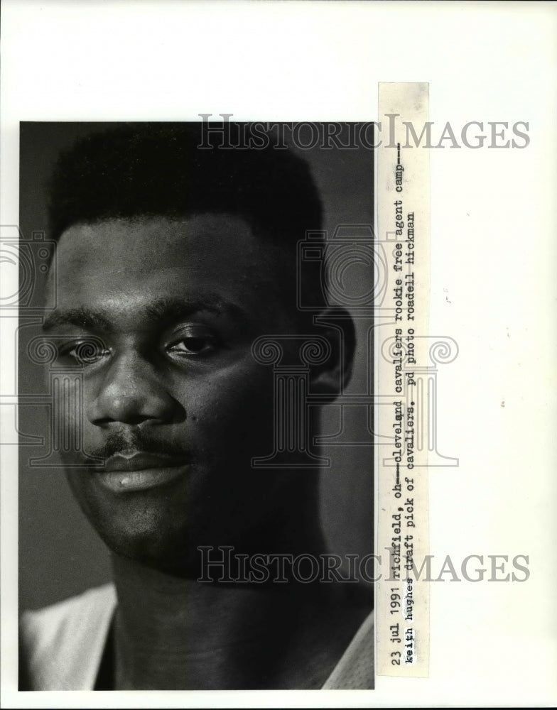 1991 Press Photo Richfield Ohio Cleveland Cavaliers rookie free agent camp - Historic Images