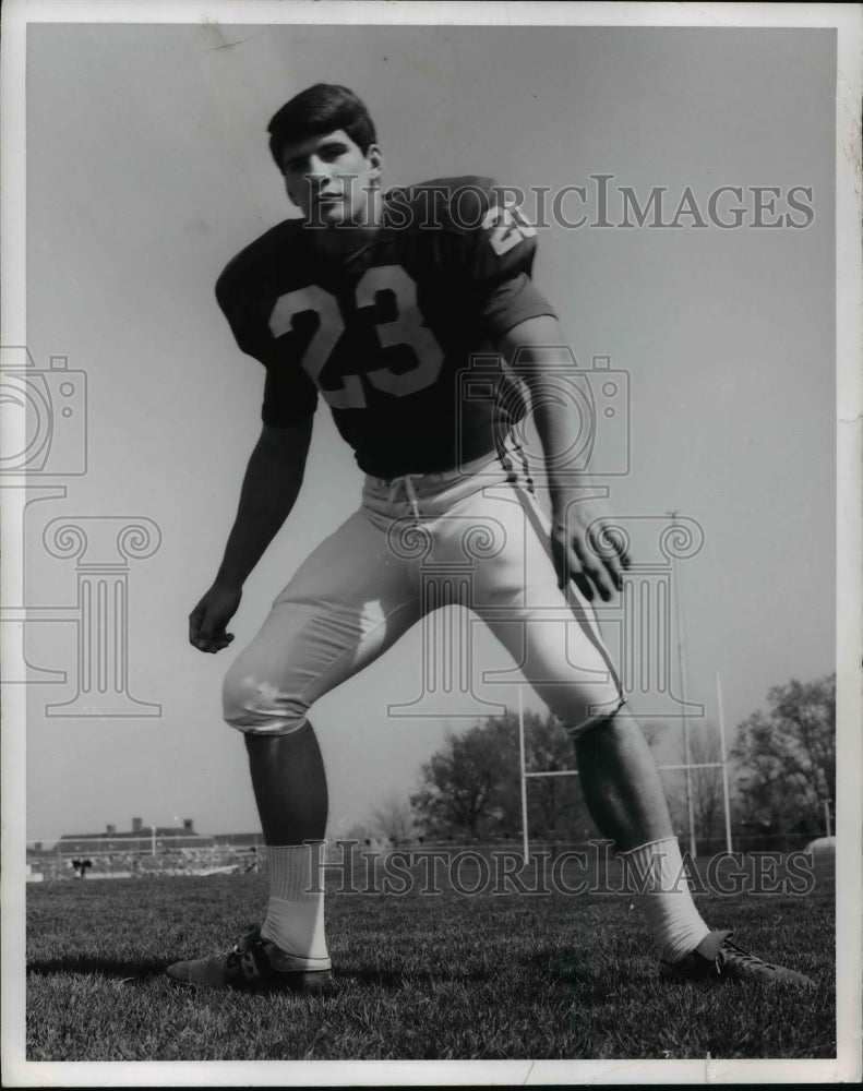 1970 Press Photo Football player Dick Adams, Miami of Ohio - Historic Images