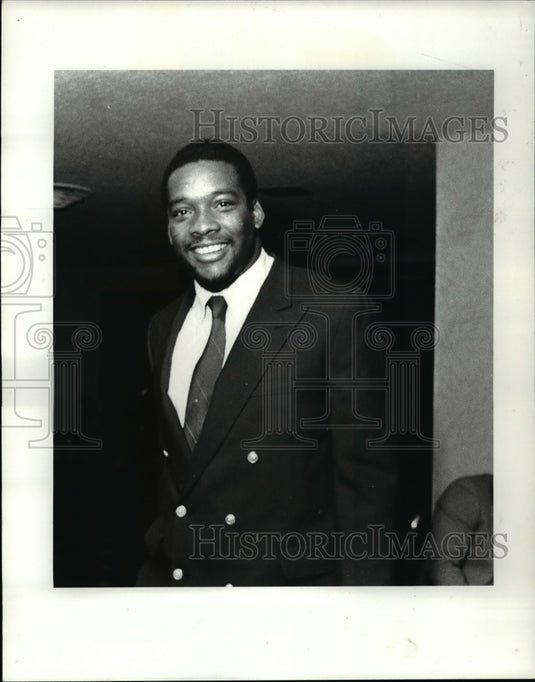 1984 Press Photo Cleveland Brown's rookies- Rickey Bolden - cvb65379 - Historic Images