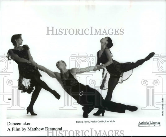 Press Photo Francie Huber, Patrick Corbin, Lisa Viola. Dancemaker. - cvb65443 - Historic Images