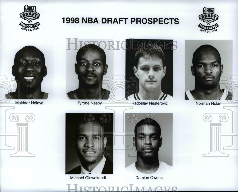 Press Photo 1998 NBA Draft Prospect - cvb65706- Historic Images