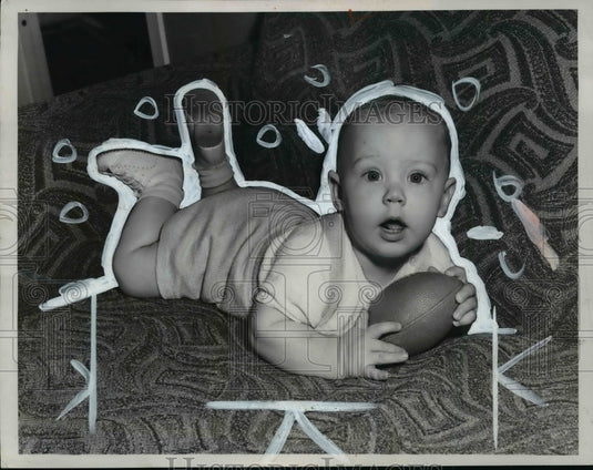 1953 Press Photo Jeffrey Groza, Son of Mr. & Mrs. Lou Groza - cvb65774 - Historic Images