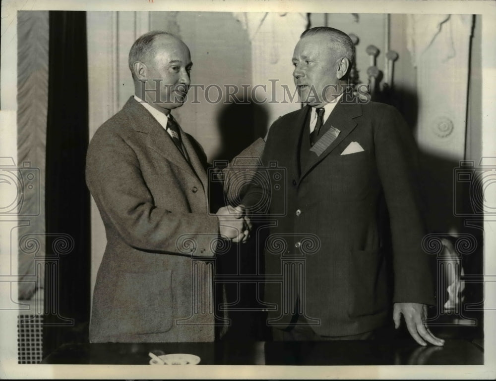 1932, Dr Charles Kennedy of Princeton with successor Major John Griff - Historic Images