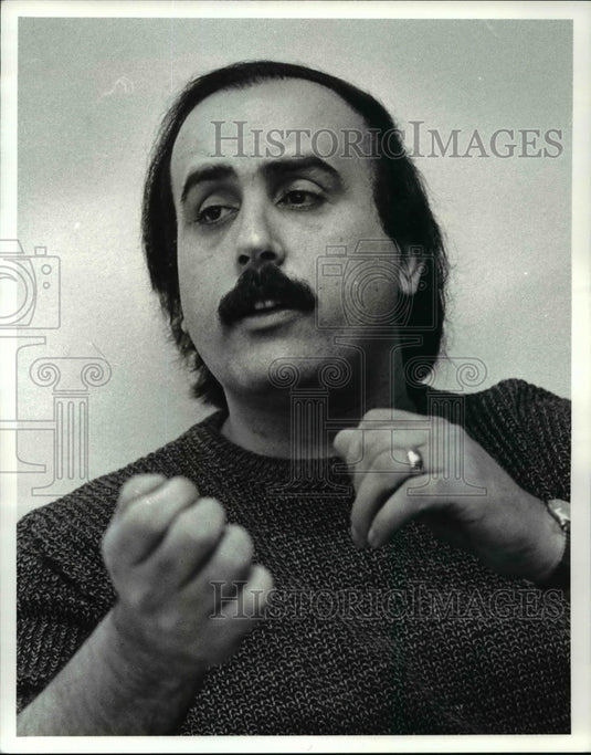 1988 Press Photo Sal Faldello, Boxing Historian - cvb66088 - Historic Images