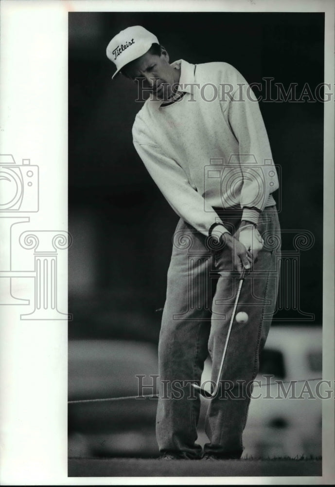 1990 Press Photo Gary Rusnak, golfer, Ben Hogan Tournament. - cvb66215 - Historic Images