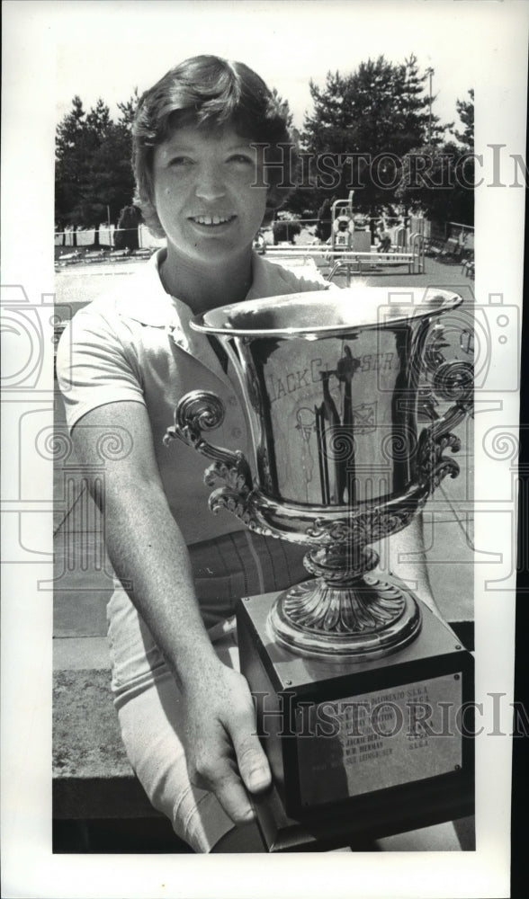 1981 Press Photo Claire Barista of Elyria Country Club. Golf - cvb66224 - Historic Images