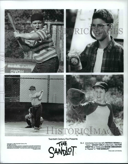 Press Photo The Sandlot-Renna, Dimattia, Obedzinski, Gelt - Historic Images