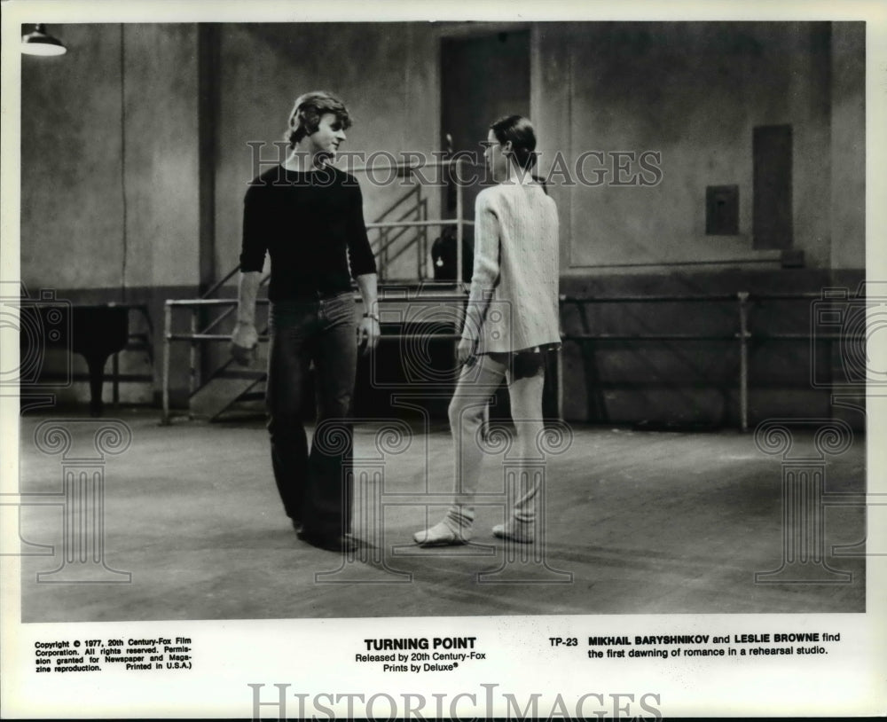 1977 Press Photo Turning Point-Mikhail Baryshnikov and Leslie Browne. - Historic Images