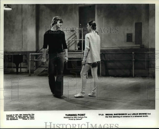 1977 Press Photo Turning Point-Mikhail Baryshnikov and Leslie Browne. - Historic Images