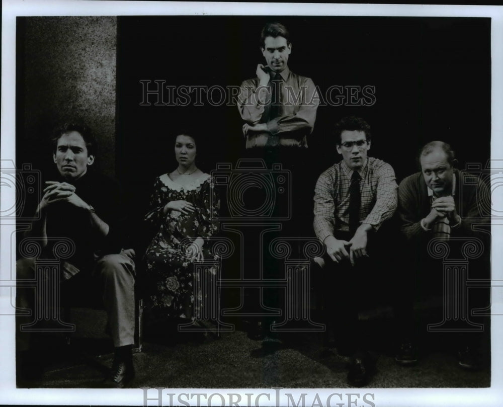 Press Photo The cast of William M. Hoffman&#39;s 1985 award-winning play, &quot;As Is&quot; - Historic Images