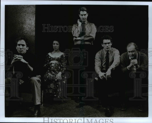 Press Photo The cast of William M. Hoffman's 1985 award-winning play, "As Is" - Historic Images