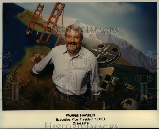 Press Photo Warren Franklin, Executive Vice President/COO Cinesite - Historic Images