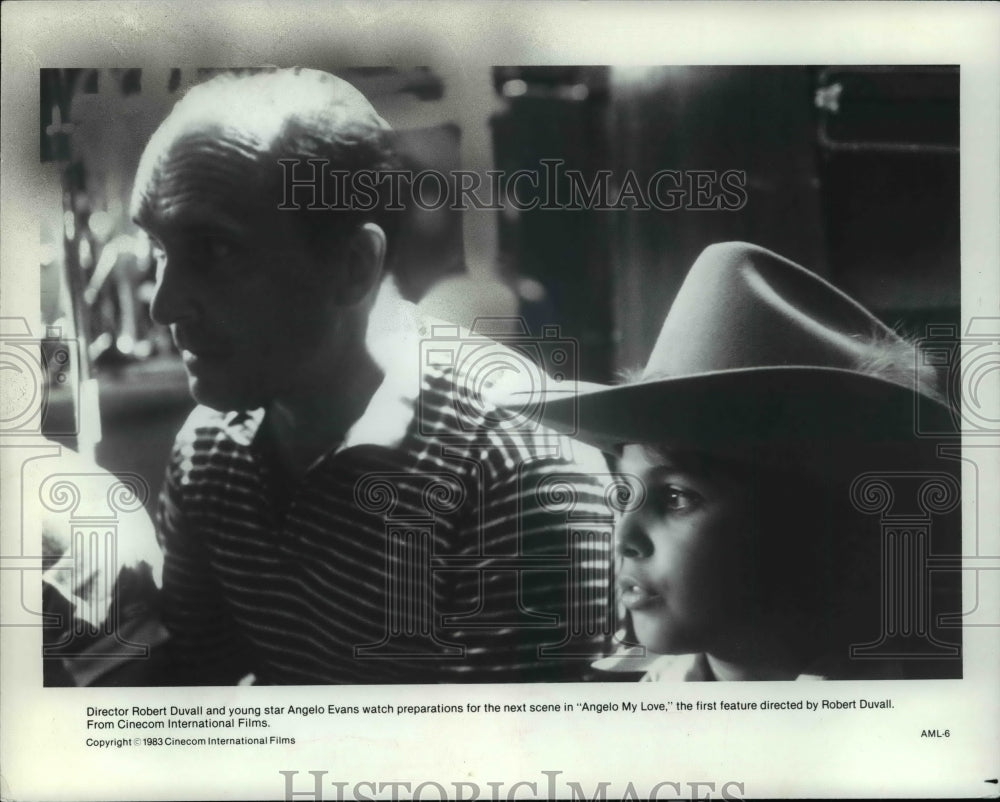 1983 Press Photo Director Robert Duvall and Angelo Evans-Angelo My Love - Historic Images