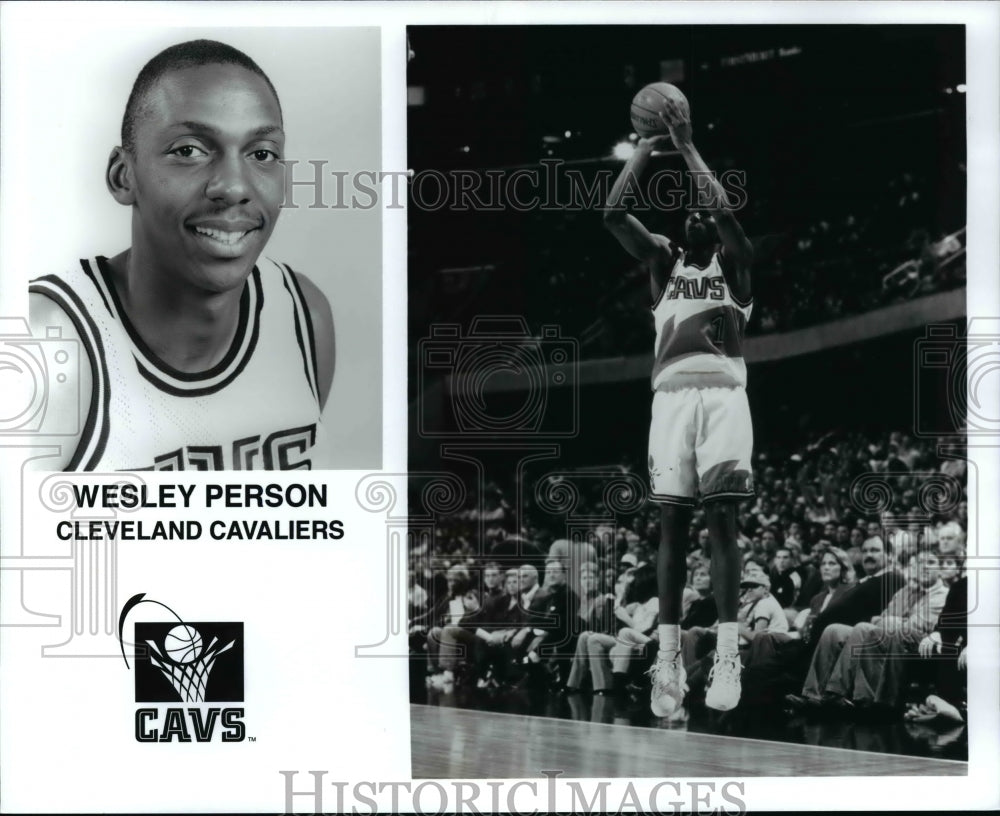 Press Photo Wesley Person, Cleveland Cavaliers - cvb67230 - Historic Images