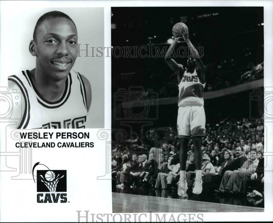 Press Photo Wesley Person, Cleveland Cavaliers - cvb67230 - Historic Images