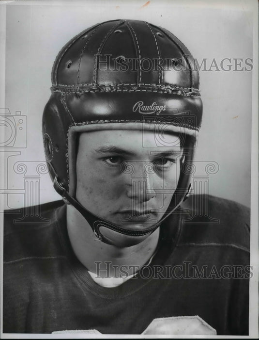 1952 Press Photo Jack Haffey, Guard at Benedictine High - Historic Images