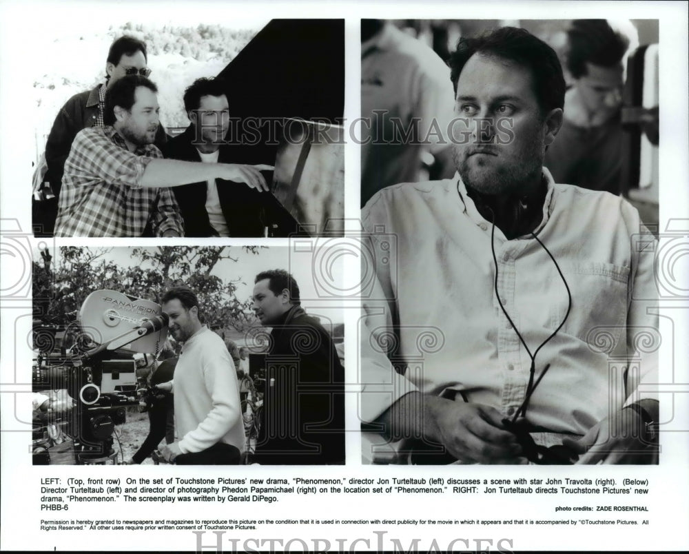 Press Photo Phenomenon movie-Dir. Turteltaub, Papamichael, actor John Travolta - Historic Images