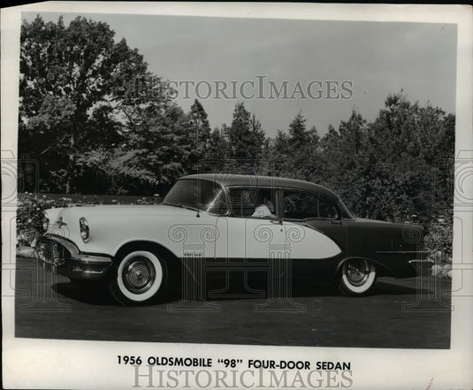 1956 Press Photo 1956 Oldsmobile "98" Four-Door Sedan - cvb68782 - Historic Images