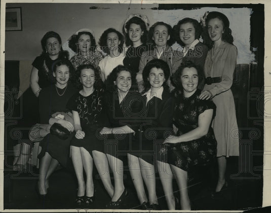 1949 Press Photo War brides who become United States citizens - Historic Images